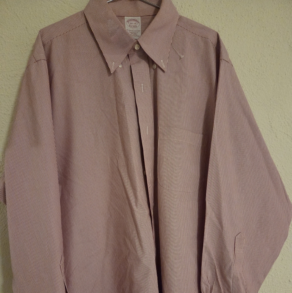 Brooks Brothers Red Pinstripe Casual Shirt